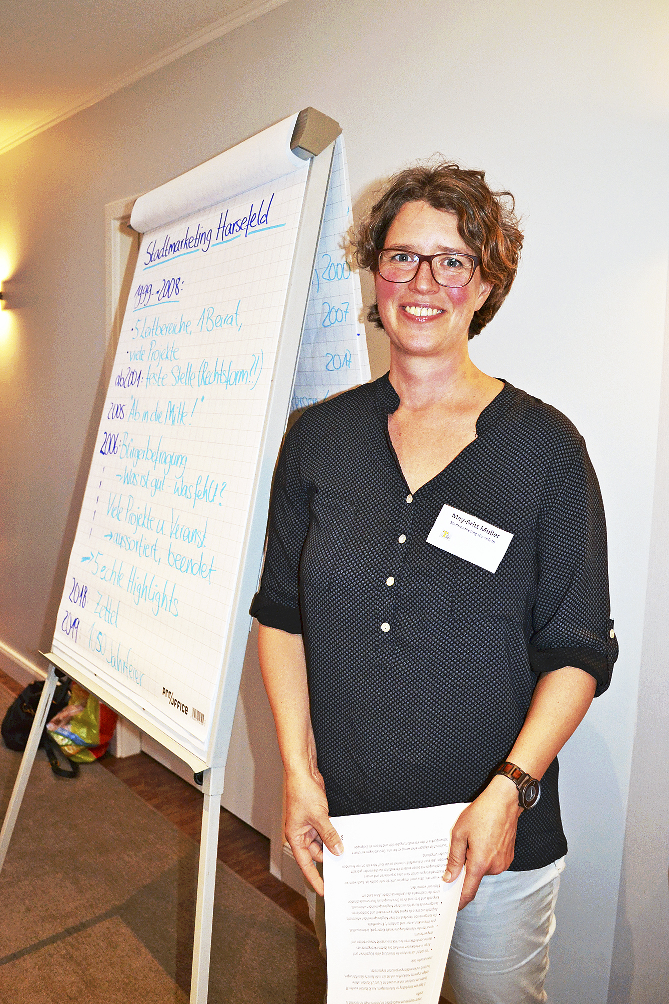 May-Britt Müller informierte über das Harsefelder Stadtmarketing