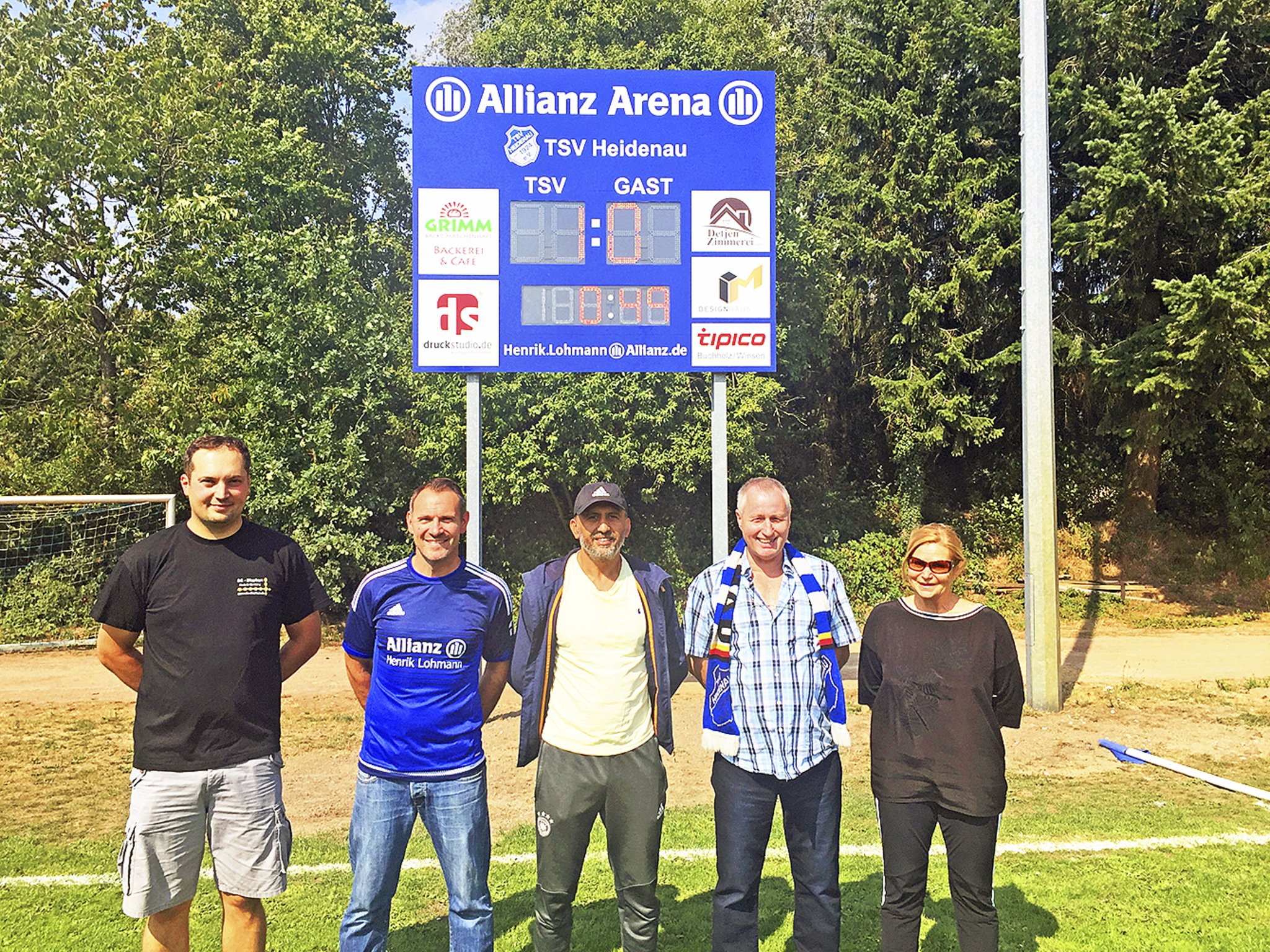 Neue Anzeigetafel Fur Den Tsv Heidenau Tostedt