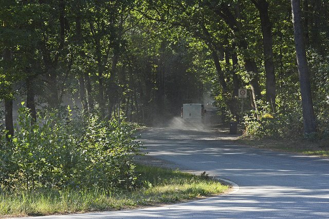 Bekanntes Bild in Holm-Seppensen: Wie hier am Eidigweg staubt es gewaltig