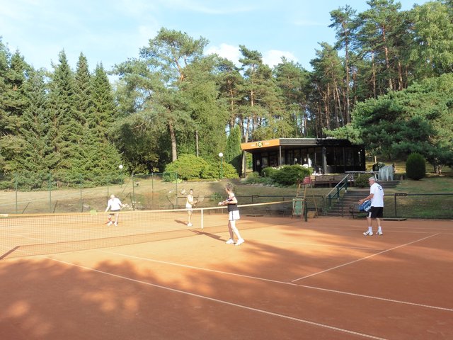 Die Tennisanlage am Wald ist eine der schönsten in der Region