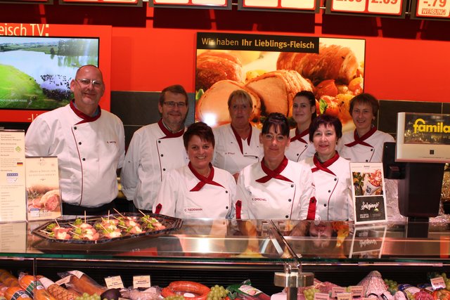 Das Team an der Fleischtheke