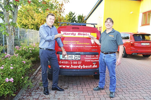 Sind immer für einen Spaß zu haben: Hardy Best (li.) und Michael Wachsmann
