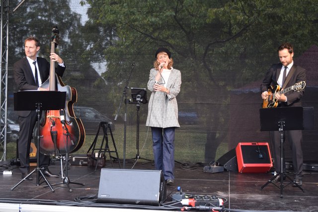 Das "Trio Mayence" war eine der drei Jazz-Bands die beim Dahlenfest für die passende Stimmung sorgten