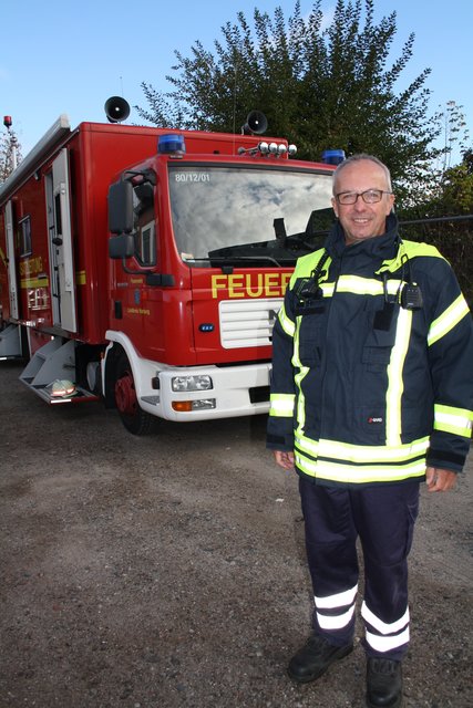 Der Einsatzleiter: Kreisbrandmeister Volker Bellmann