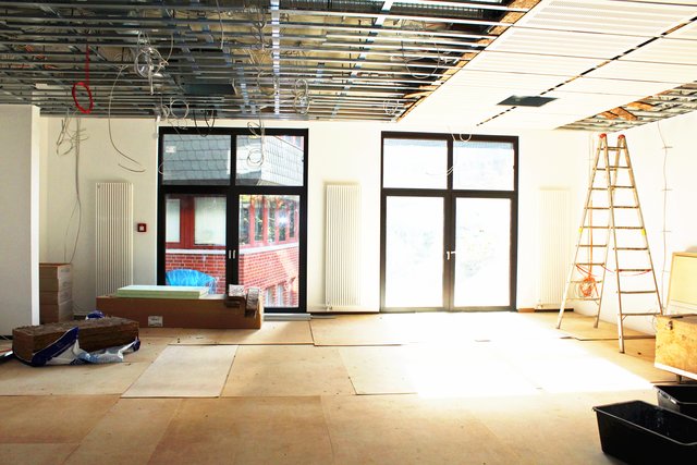 Noch ist ein wenig Arbeit zu tun: Hier werden zukünftig die Fachgremien tagen