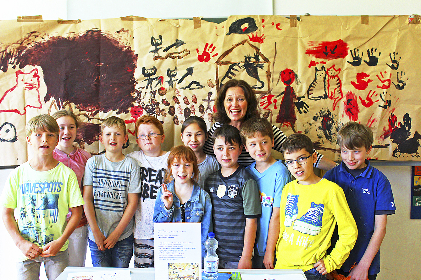 2017 haben die Grundschüler sich mit der Höhlenmalerei beschäftigt Fotos: Archiv