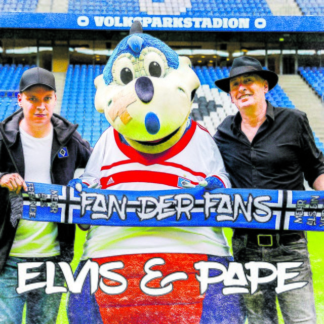 Den HSV im Herzen haben Rapper Michael Kröger alias "Elvis" (li.) und Carsten Pape, die das Album "Fan der Fans" veröffentlicht haben