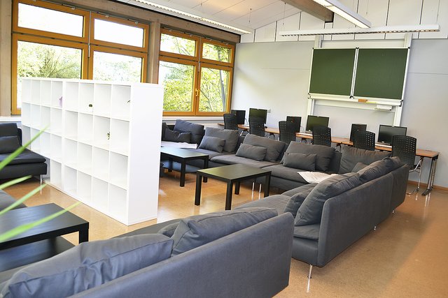 Blick in den neuen Oberstufenraum