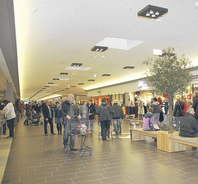 Die ansprechende Mall ist ein Publikumsmagnet