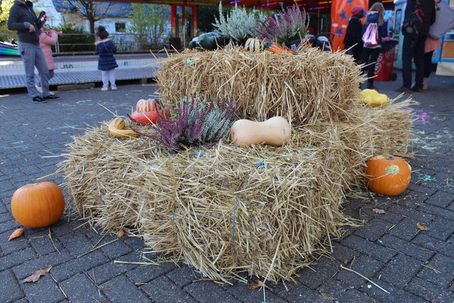 Die Organisatoren rund um den Gewerbeverein hatten den Markt herbstlich dekoriert