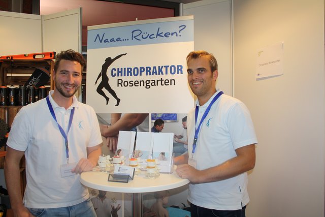 Unter den Bewerbern: Sören Thalmann (li.) und Johannes Petzold (Chiropraktor Rosengarten)