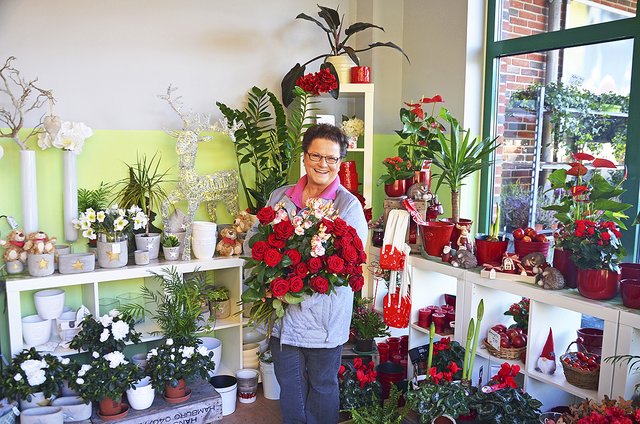 Marion Ritter ist mit dem Geschäft "Blumen Ritter" seit Eröffnung des Einkaufszentrums in Bendestorf dabei