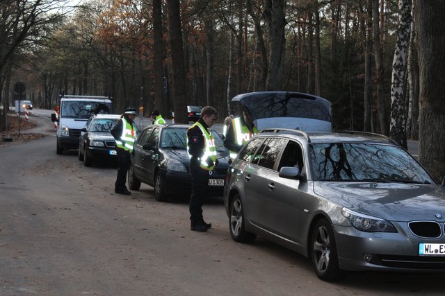 Zahlreiche Fahrzeuge wurden angehalten und kontrolliert