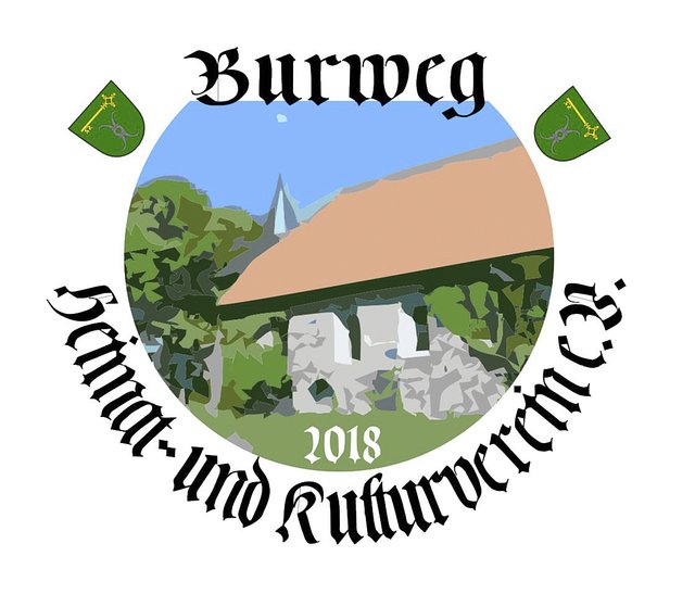 Das Vereinswappen mit der 
Burweger Kirche