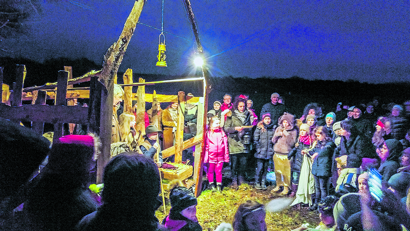 Im vergangenen Jahr wurden rund 380 Teilnehmer zur
Weihnachtswanderung begrüßt