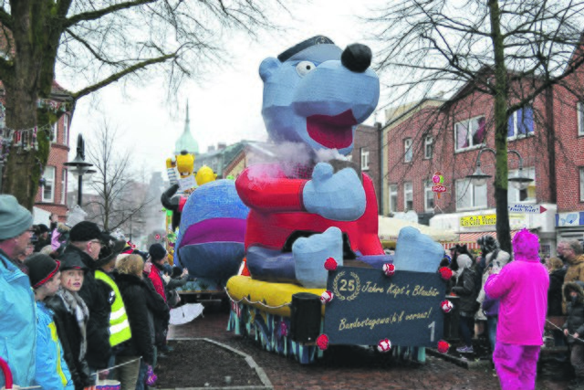 Der Faslam in Stöckte erinnert an Karneval am Rhein