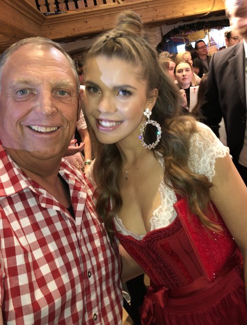 Jürgen Brosda mit Victoria Swarowski