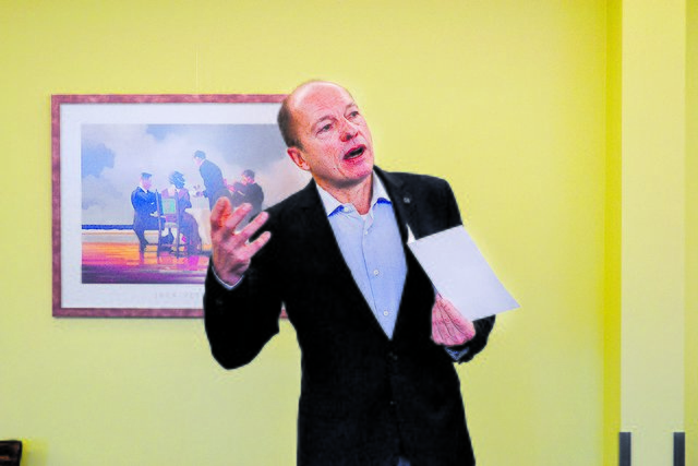 Frank Lehmann vom Bezirksverband sprach über Themen, die die Branche bewegen