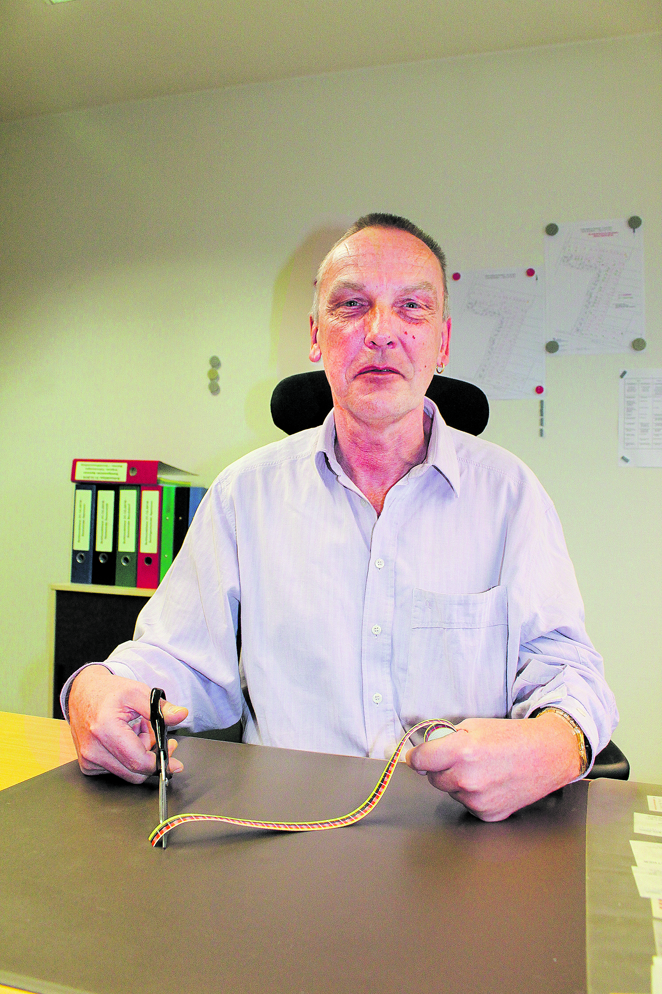 Peter Riebesell beim WOCHENBLATT-Interview zu seinem Ruhestand