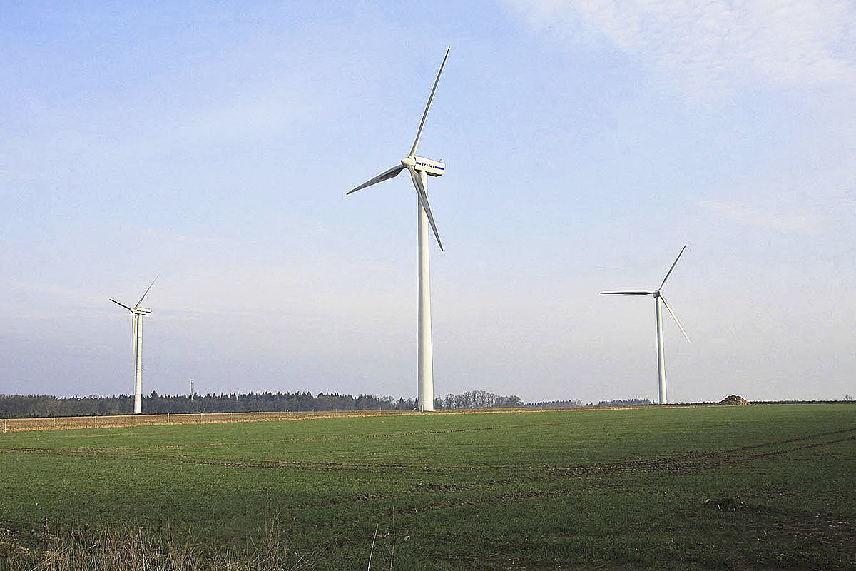 Die bestehenden Windräder im Windpark Kuhla werden durch größere Anlagen ersetzt