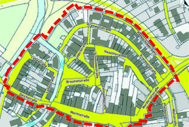 Diesen Bereich umfasst das geplante Anwohnerparken in der Altstadt Foto: Stadt Winsen
