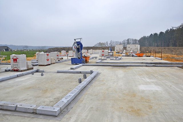 Ein erster Blick auf den
großzügigen Neubau
