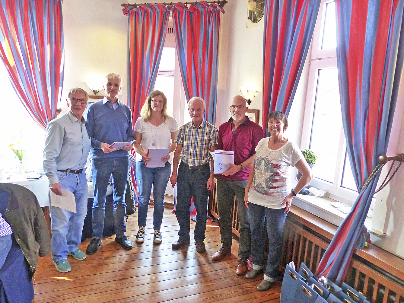 Kamen zur Prüfertagung: Rainer Seliger, Reinhard Schildt, Claudia Klegräfe, Gerhard Heins, Thorsten Meyer und Sigrid Giesecke (v.li.) Foto: KSB Stade