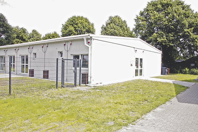 So sahen die Krippencontainer in Hammah aus, die bei Eltern und Kindern gut ankamen