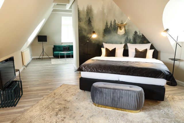 Ein Blick in eines der neudesignten Zimmer des Boutique-Hotels