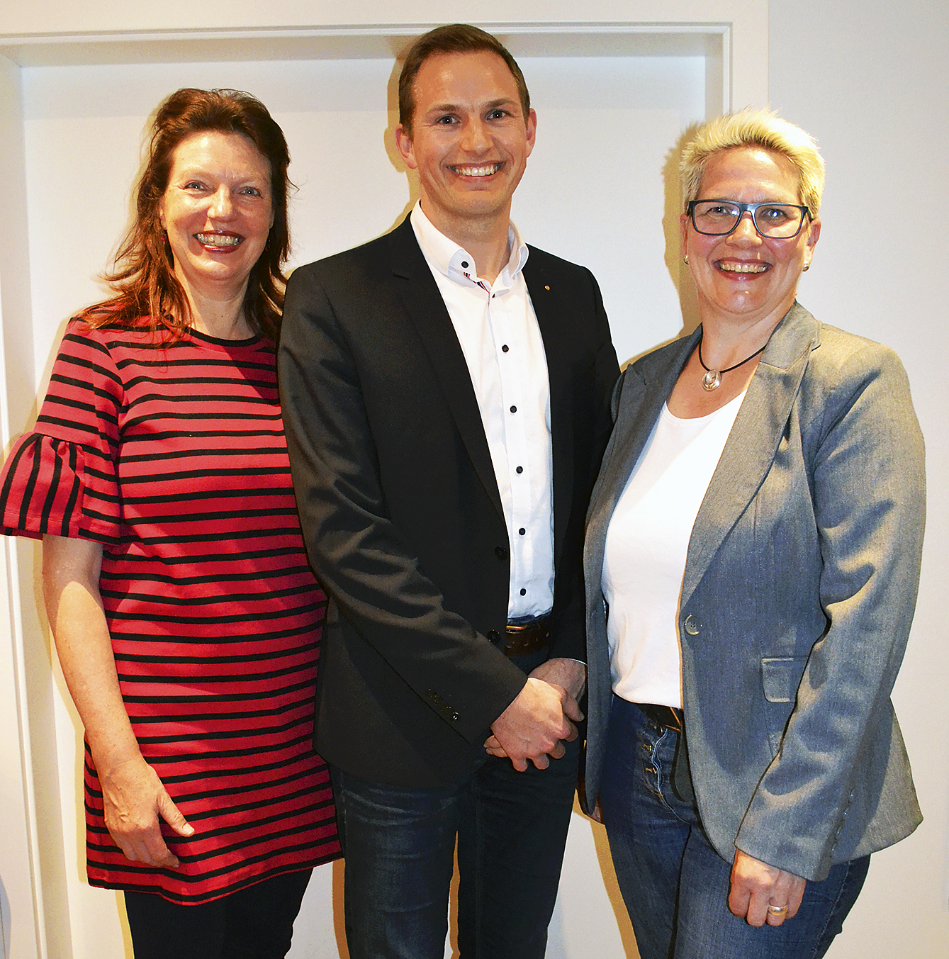Der aktuelle Vorstand mit (v. li.): Lisa Fenger (Aktionen), Peter Oehlrich (Verwaltung) und Katja Kröger-Mollin (Finanzen)