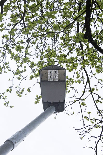 Nach der Umrüstung auf LED-Leuchten fiel die Laterne aus