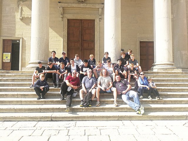Das Team bei einem Ausflug nach San Marino Fotos: thl