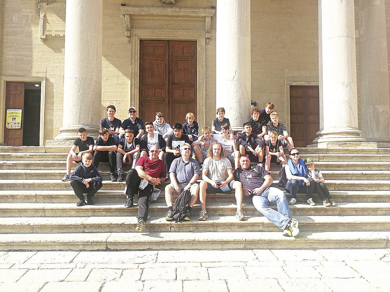 Das Team bei einem Ausflug nach San Marino Fotos: thl