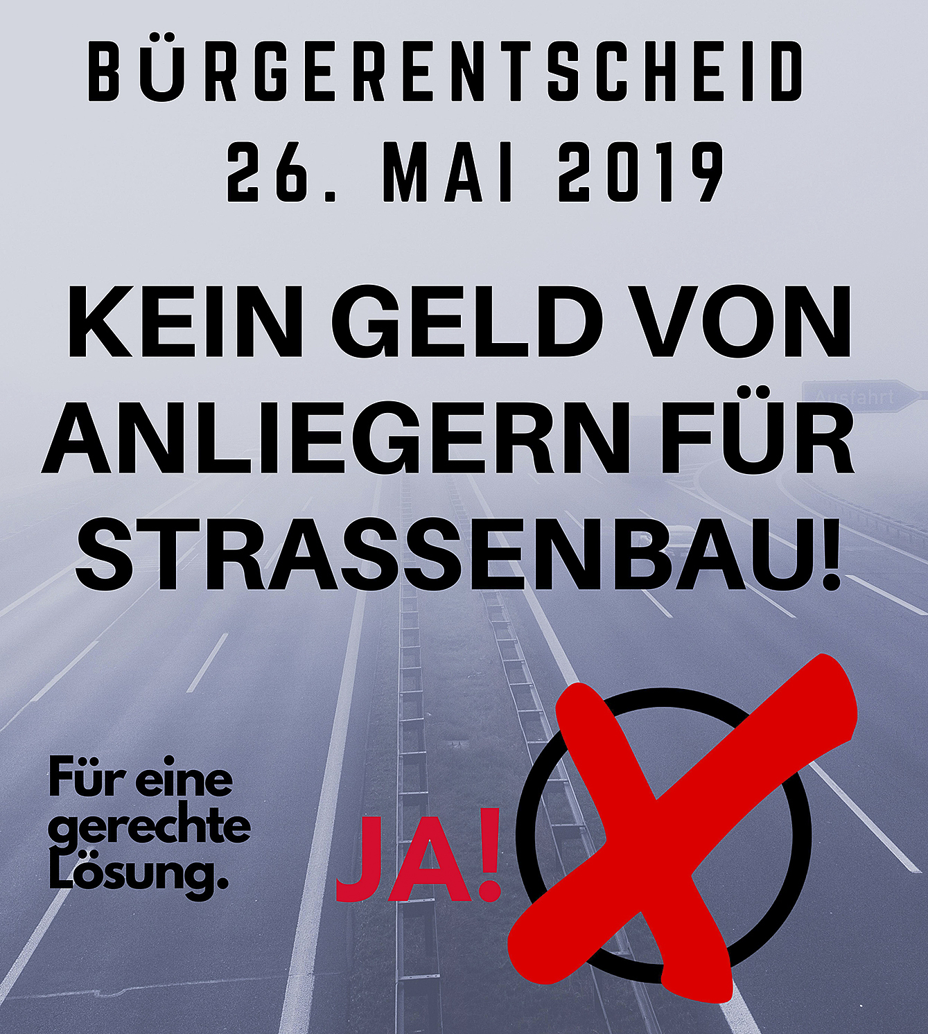 Mit diesen Plakaten wirbt der Sozialverband für den Bürgerentscheid Graphik: SoVD Horneburg
