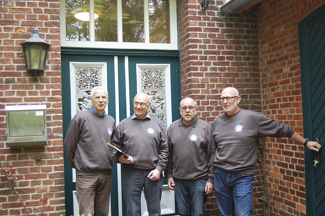 Führen künftig den Geschichts- und Museumsverein: (v. li.) Uwe Thater, Hartmut Mathies, Klaus-Dieter Behnke und Dieter von Plata