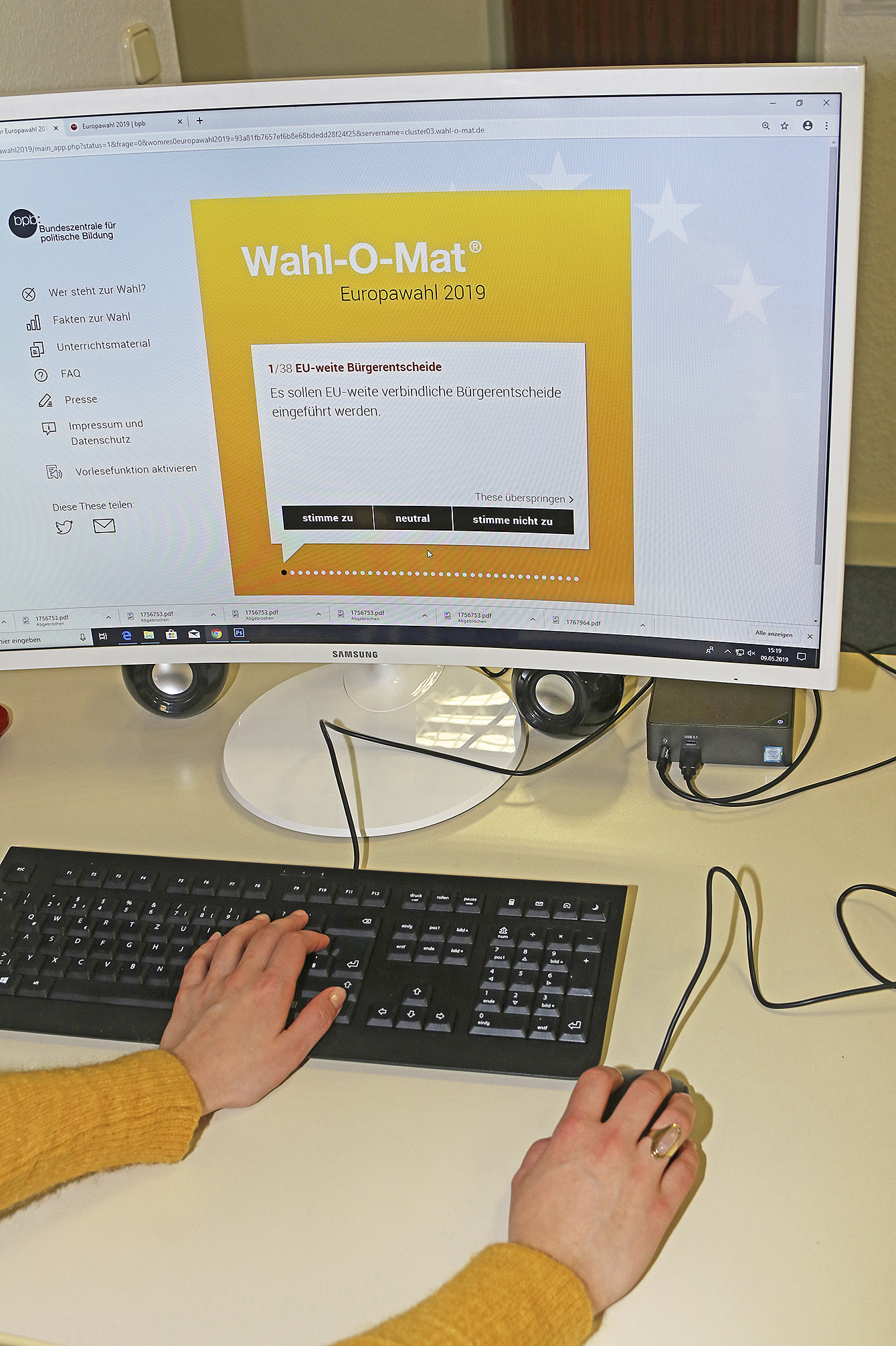 Wer noch unschlüssig ist, sollte einmal den Wahl-O-Mat ausprobieren (Symbolfoto) Foto: jd