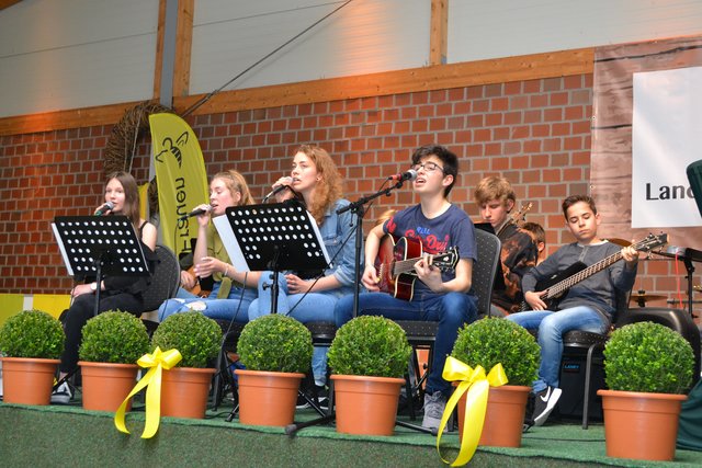 Die Band-AG des Gymnasiums Neu Wulmstorf stimmte musikalisch auf den Kreislandfrauentag ein