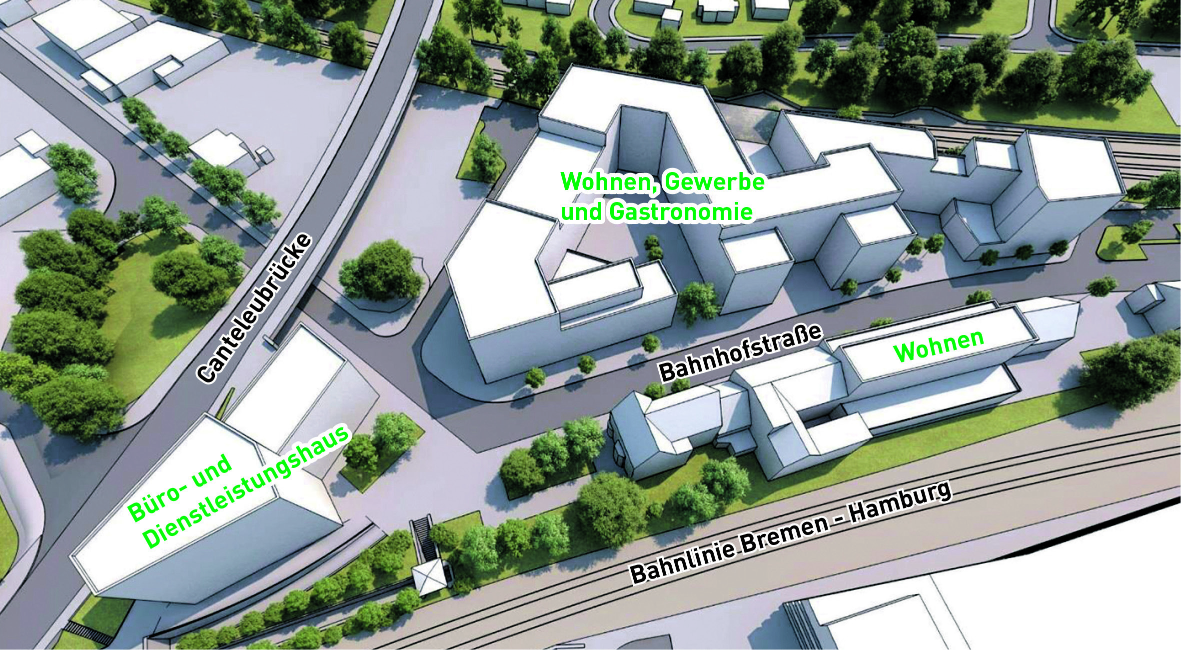 So sehen die neuen Planungen für das Canteleu Quartier aus