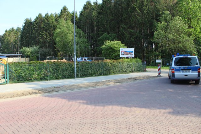 Auf diesem Grundstück an der Lohbergenstraße wurde der Blindgänger gefunden