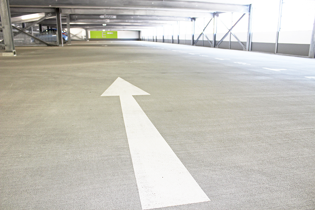 Gähnende Leere im neuen Parkhaus am
Pferdemarkt Fotos: lt