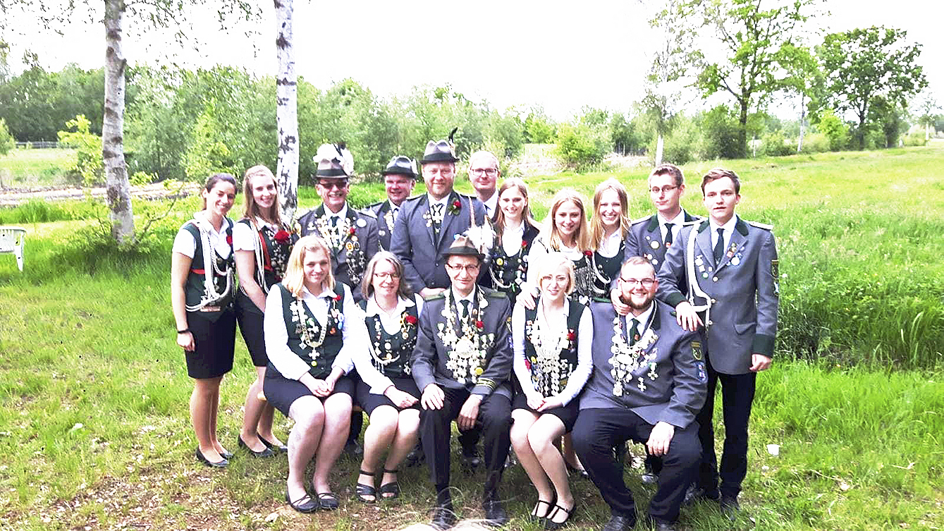 Die neuen Würdenträger des Schützenvereins Dammhausen