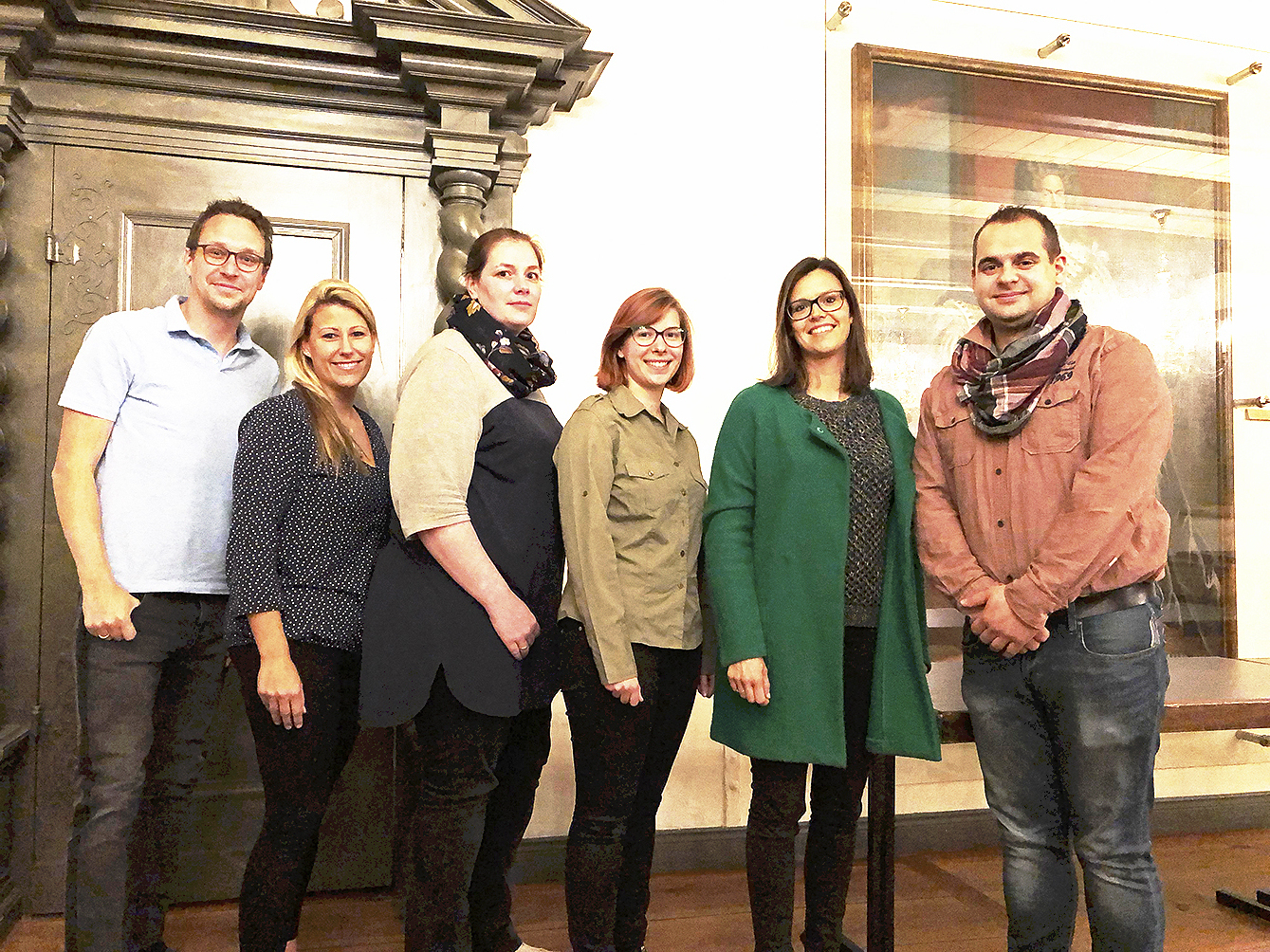 Der Vorstand des Kita-Stadtelternrates besteht aus Enrico Bergmann (v. li.), Vanessa Liebig-Philipp, Nathalie Dammann, Jannette Vivian Hanson, Juliana Poppe und Patrick Bönsch