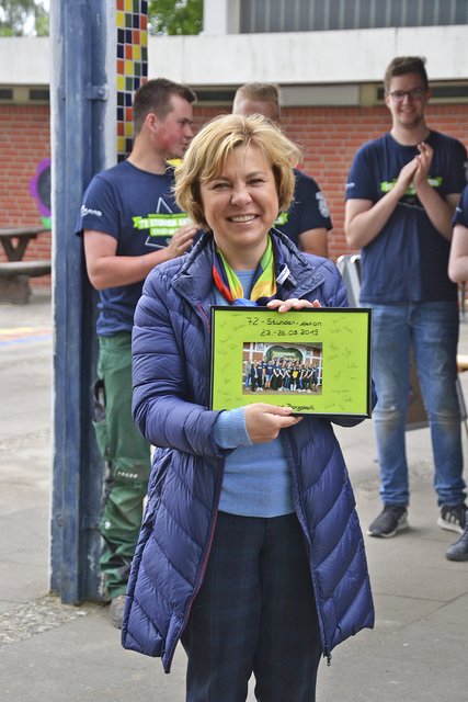 Alla Martschenko freut sich über das Engagement der Landjugend