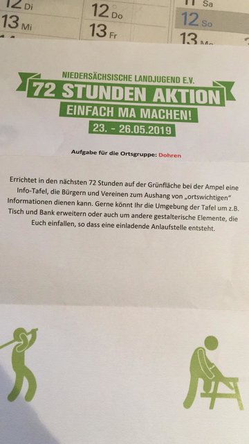 Die Aufgabe für die Landjugend Dohren