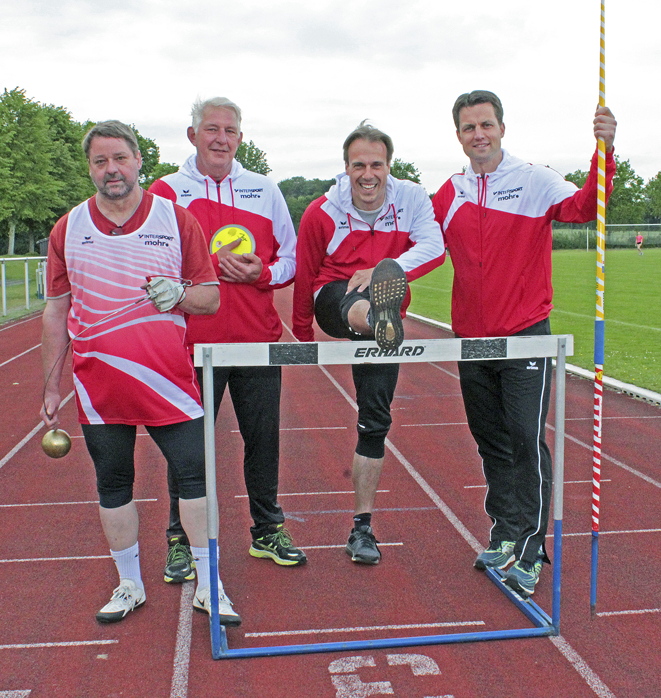Jürgen Schulz (v.li.), Rüdiger Hülsmann, Dennis Seifried und Mark Schober wollen die Jugend nachhaltig bewegen Foto: jab