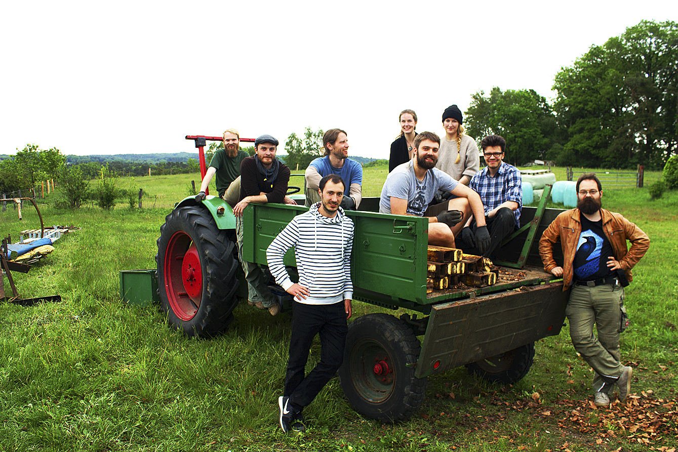Sie beweisen, das Festivals und Nachhaltigkeit sich
nicht ausschließen: das Festival-Organisationsteam Fotos: Calluna Festival