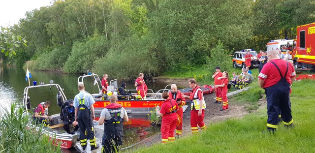 Die Rettungskräfte waren mit einem Großaufgebot vor Ort