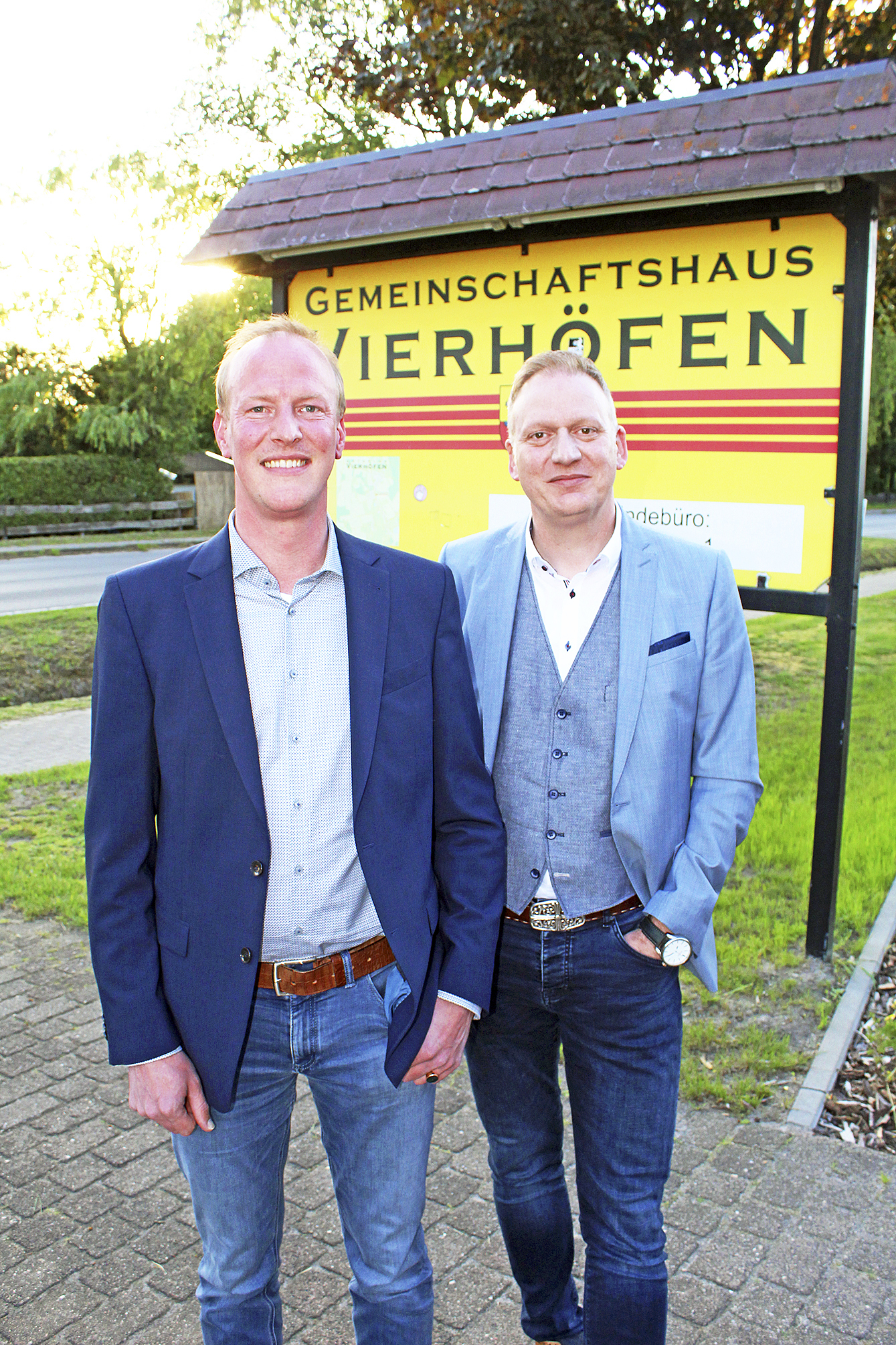 Führen die Geschicke der Gemeinde Vierhöfen: Bürgermeister Mortimer Schmiedebach (li.) und Stellvertreter Uwe Meier Foto: ce