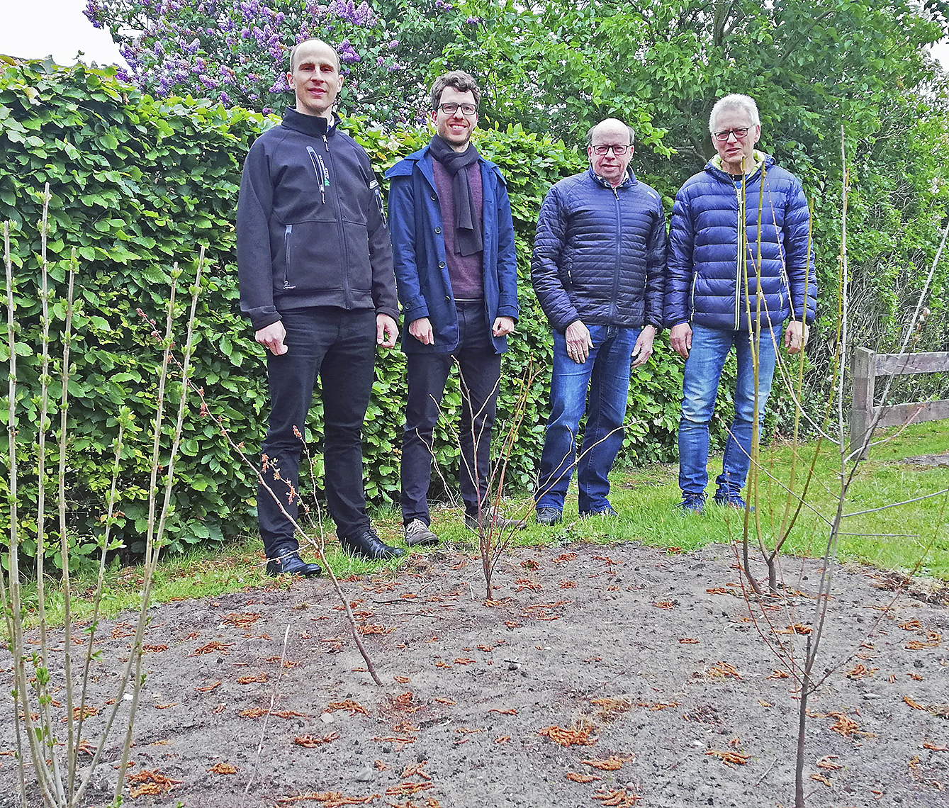 Offizielle Einweihung mit Dr. Christian Pape (v. li.), Henrik Gerken, Marian Lüthje und Dr. Wolfgang Kurtze Foto: Frank Meyer