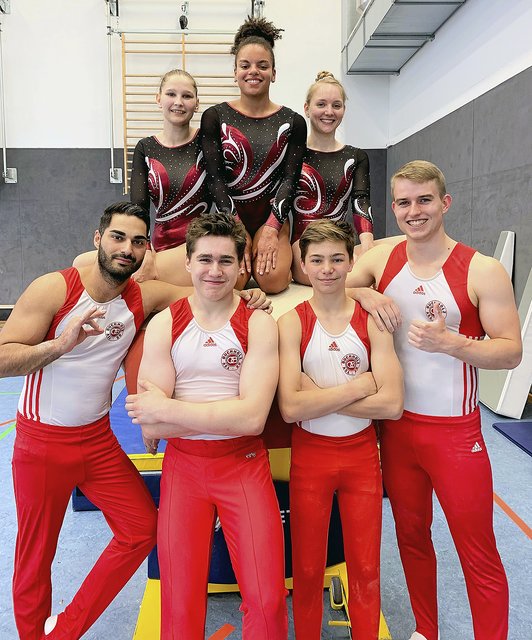 Das erfolgreiche Mixed-Team des TSV Buchholz 08 (v.l.oben): Sarah Kleinknecht, Fabienne-Renée Liepelt, Maria Heitmann, Reza Abbasian, Gregory Keck, Timon Raunecker, und Laurids Maas
